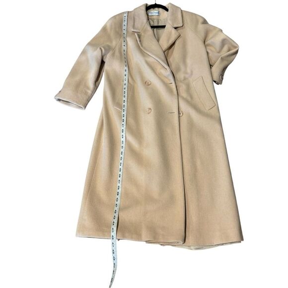 Forecaster of Boston Vintage Wool Angora Double Breasted Long Longline Coat - Picture 14 of 15